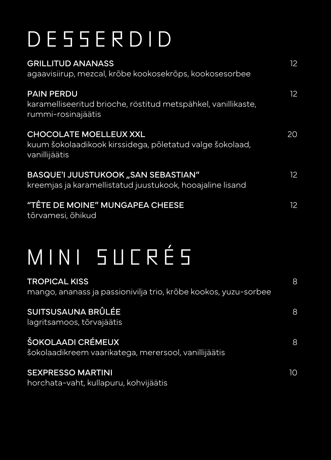 FUME Dessert 16-10 est